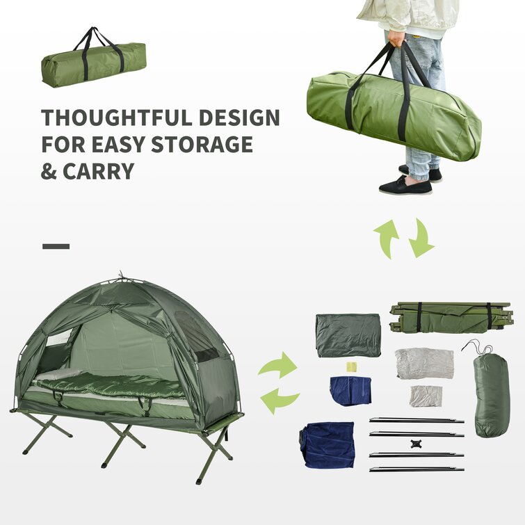 Folding a outlet tent